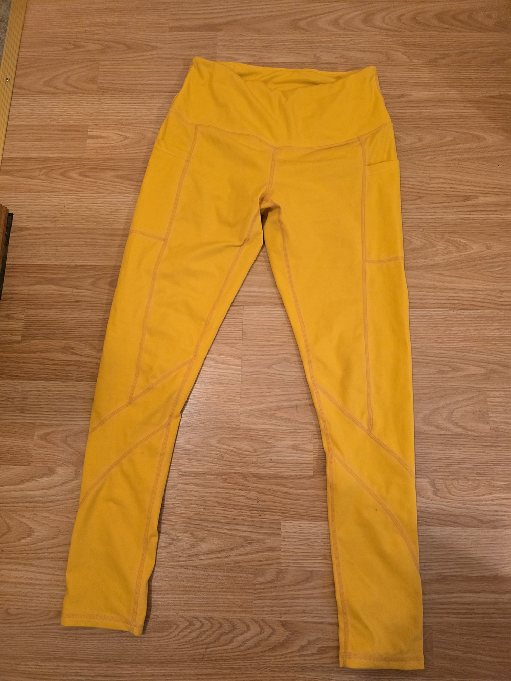 Yellow High-Waist Active Leggings